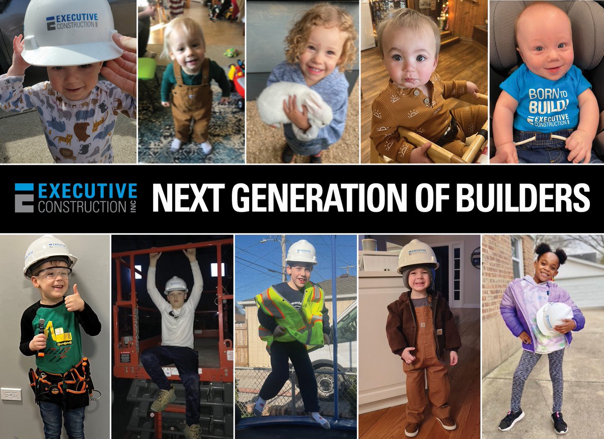 ECIbuild's tweet photo. In the spirit of National Take Your Child to Work Day today, we’re excited to share some of Executive Construction’s future builders!
#ECIBuild #construction #chicagobuild https://t.co/aYMNH4fvOp