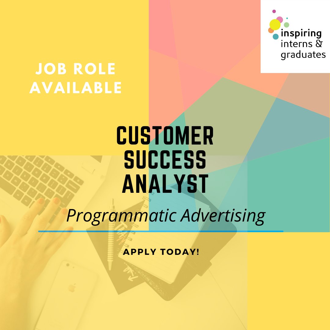 ✴️Job alert!✴️

We're hiring a Customer Success Analyst in the Programmatic Advertising sector.

▪️ Based in Central London 
▪️ Salary: £28,000
▪️ Immediate start

Apply by clicking the link below:
https://t.co/ehLT11U6xe https://t.co/7W81Lp8mOr