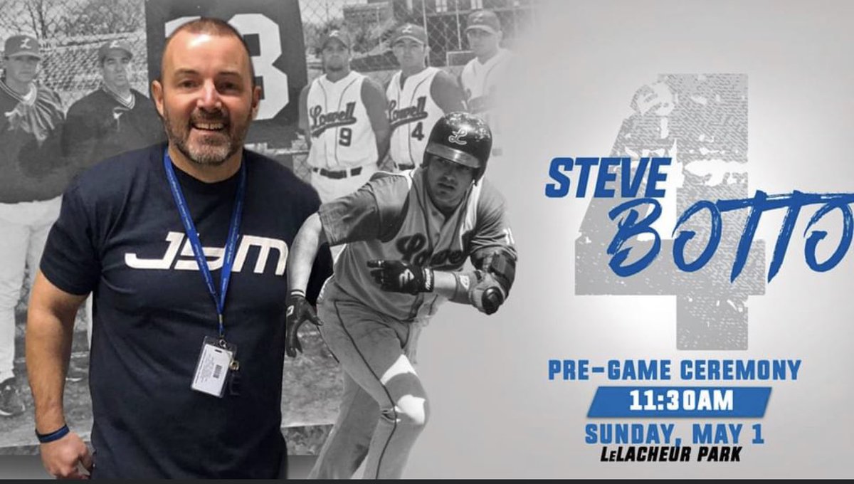 Let’s pack the place for my Big Brother!!! 

Sunday, May 1: Noon First Pitch | Celebration of Steve Botto | Pre-Game Ceremony at 11:30am

Game Admission is FREE for all baseball games at LeLacheur Park. <a href="/RiverHawkBB/">UMass Lowell Baseball</a> 
#UnitedInBlue | #AlwaysARiverHawk