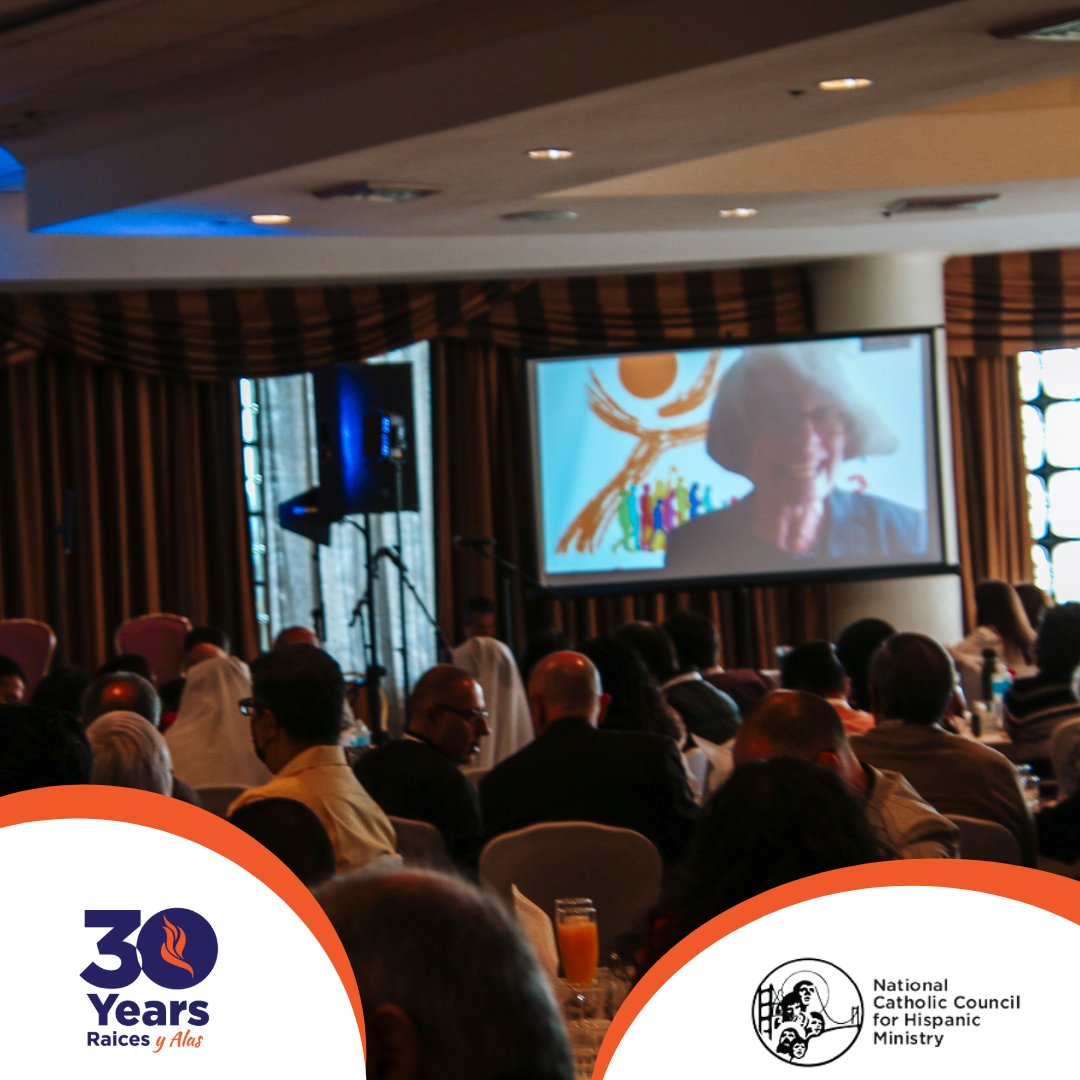 NCCHM_'s tweet photo. Sr. Nathalie Becquart, Undersecretary of the Synod 2021-2023 joins the Raíces y Alas 2022 Congress virtually from Rome. 

La Hna. Nathalie Becquart, subsecretaria del Sínodo 2021-2023 se dirige al Congreso Raíces y Alas 2022 virtualmente desde Roma. #raicesyalas22 https://t.co/sTjhzQ1B8U