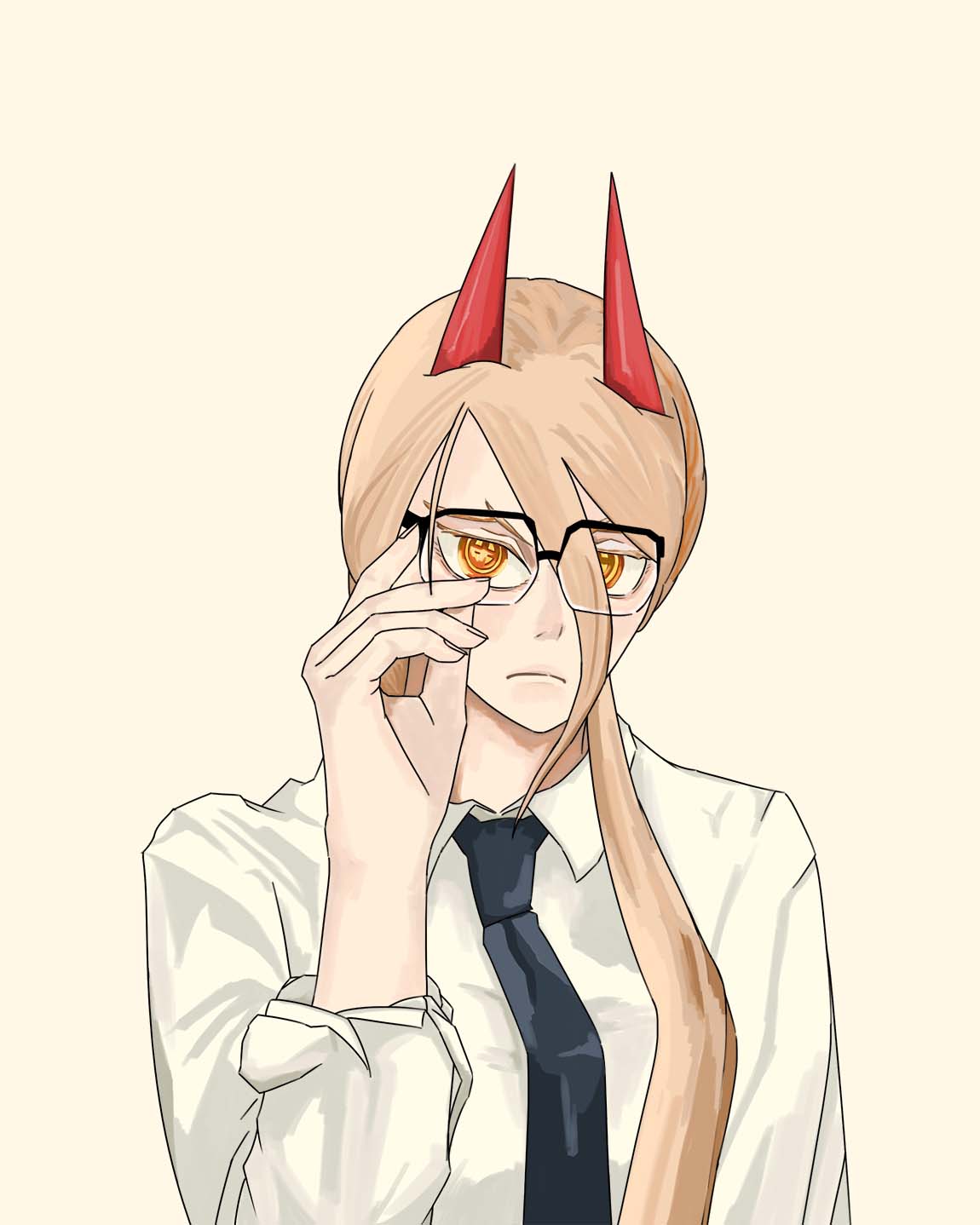 チェンソーマン パワー JINS メガネ tang_ray on X: 