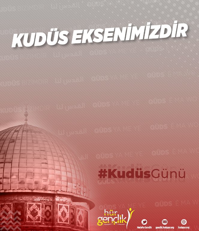 Kudüs Allah'ın yeryüzündeki ipidir.

Ve bizler bu ipe sarılarak huzura ve kurtuluşa erebiliriz.

Bu ipten yüzünü, elini ve dilini çekenler ise dağılmaya, parçalanmaya ve ayrılığa düşmeye mahkumdur.

Kudüs ekseninde birleşelim ve özgürlüğe beraber yürüyelim!

#KudüsGünü