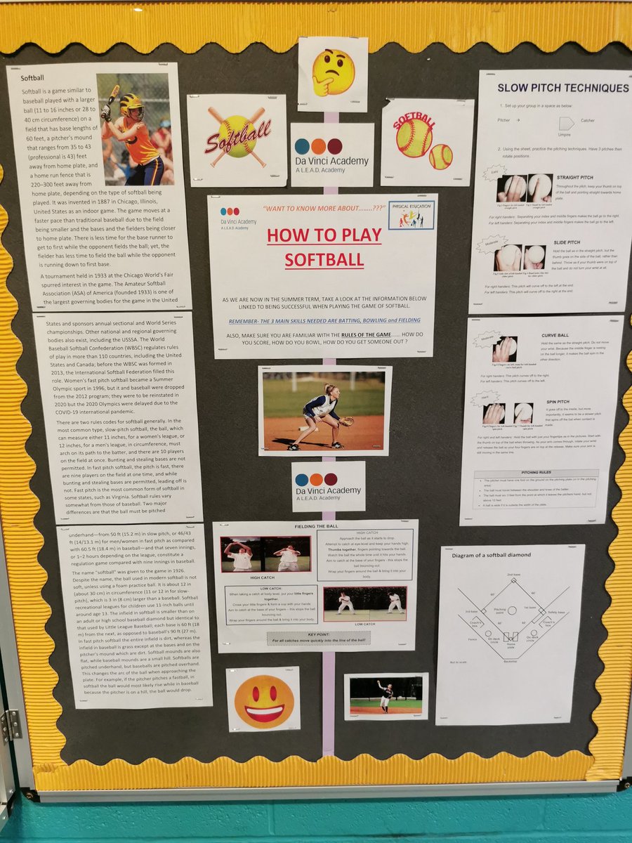 DVATeamPE's tweet photo. Our Students really love participating in Softball at Da Vinci 👍👍⚾⚾⚾🏅🏅🏆🏆🧢 https://t.co/qABuRr7ORb
