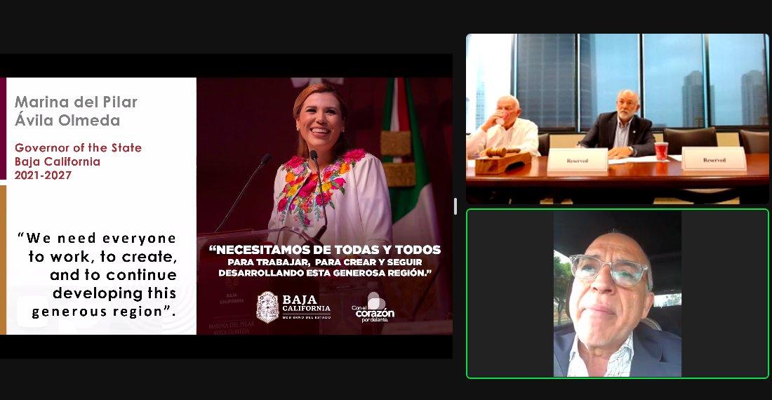 Next: Secretary of Economy &amp; Innovation for the State of Baja California, Kurt Honold, joined us to share the work the State of Baja California is doing to promote and enforce economic development. <a href="/SecEconomiabc/">Secretaría de Economía e Innovación</a>