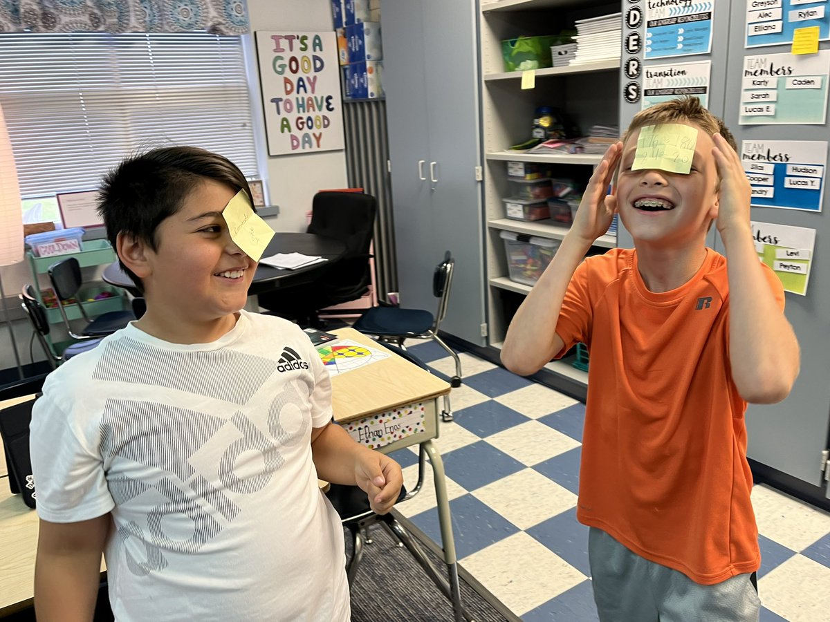 KathleenPeercy's tweet photo. All smiles for the @lead4ward strategy Who Am I? Enjoyed hearing students speak confidently about math vocabulary! #KISDRockingReview @KISDMathSquad @LoneStarElem https://t.co/c1PLQ2VZ8t