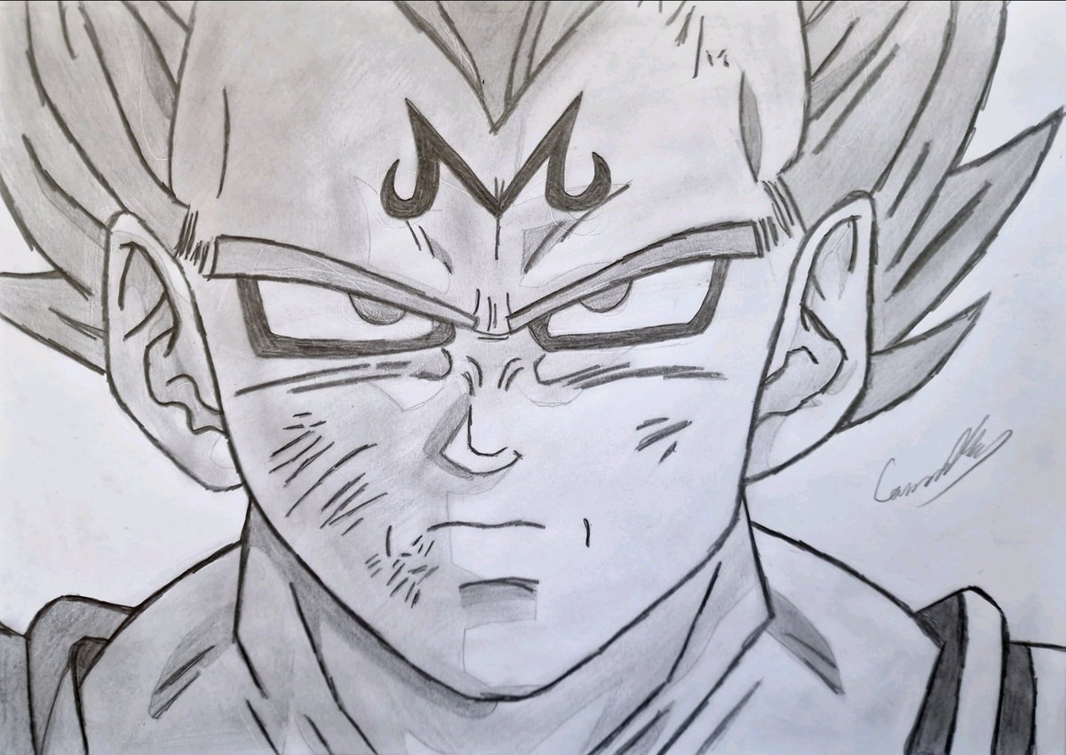 CamilleBunbun's tweet photo. Nouveau dessin. Environ 4/5 heures avev seulement un crayon, une gomme, une feuille blanche, un mouchoir et mes doigts. Le meilleur perso de dbz, c'était kiffant. #dbz #dbzdessin #dbzdraw #dessin #draw #DragonBall #DragonBallZ https://t.co/LGR2CBskl1