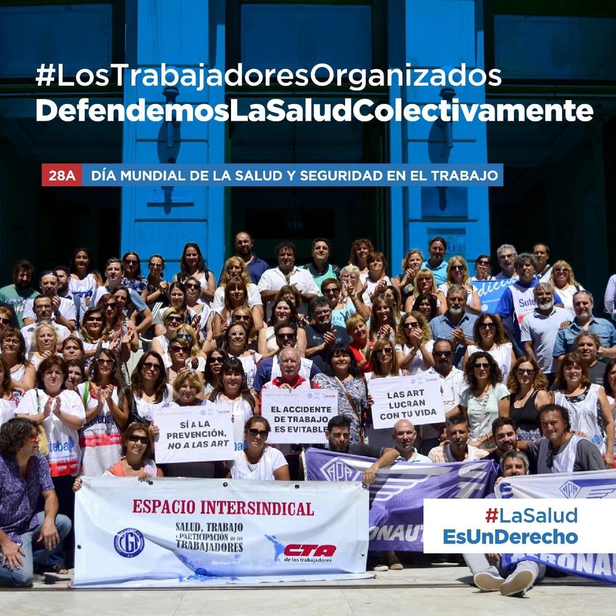 Día Mundial de la Seguridad y Salud en el Trabajo.
Trabajo digno para tod@s

#DíaMundialdelaSeguridadySaludenelTrabajo
#LaSaludEsUnDerecho