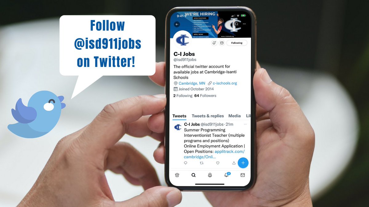 C-I Schools is #HIRING for both licensed and non-licensed positions. Make sure to follow <a href="/isd911jobs/">C-I Jobs</a> for all updates. #BluejacketPride