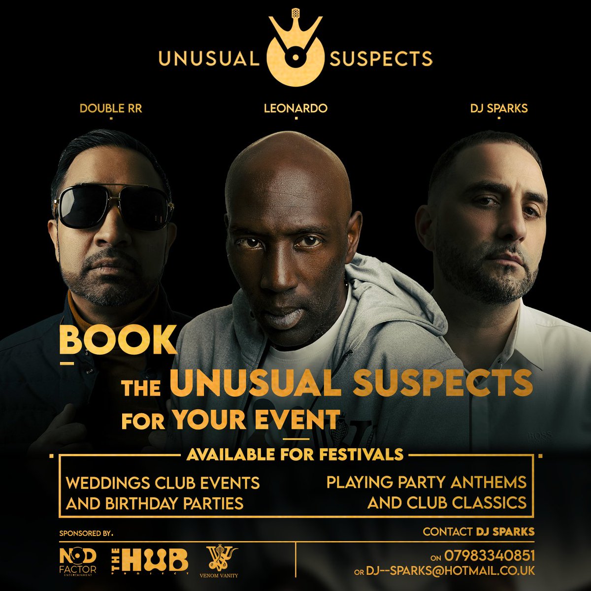 TheHubLiveRadio's tweet photo. 🔥The 'UNUSUAL SUSPECTS'🔥
-
🔴COMING THIS MAY
-
🔶LISTEN ON https://t.co/XyhKiZ2N17
.
.
#unusualsuspects#radio#radiostation#thehubliveradio#thehub#listen#listenradio#dj#djdoublerr#djleonardo#djsparks#mondaytofriday#onlineradio#thehubproject#hubradio#hubliveradio#music https://t.co/2RxQOez8Nv