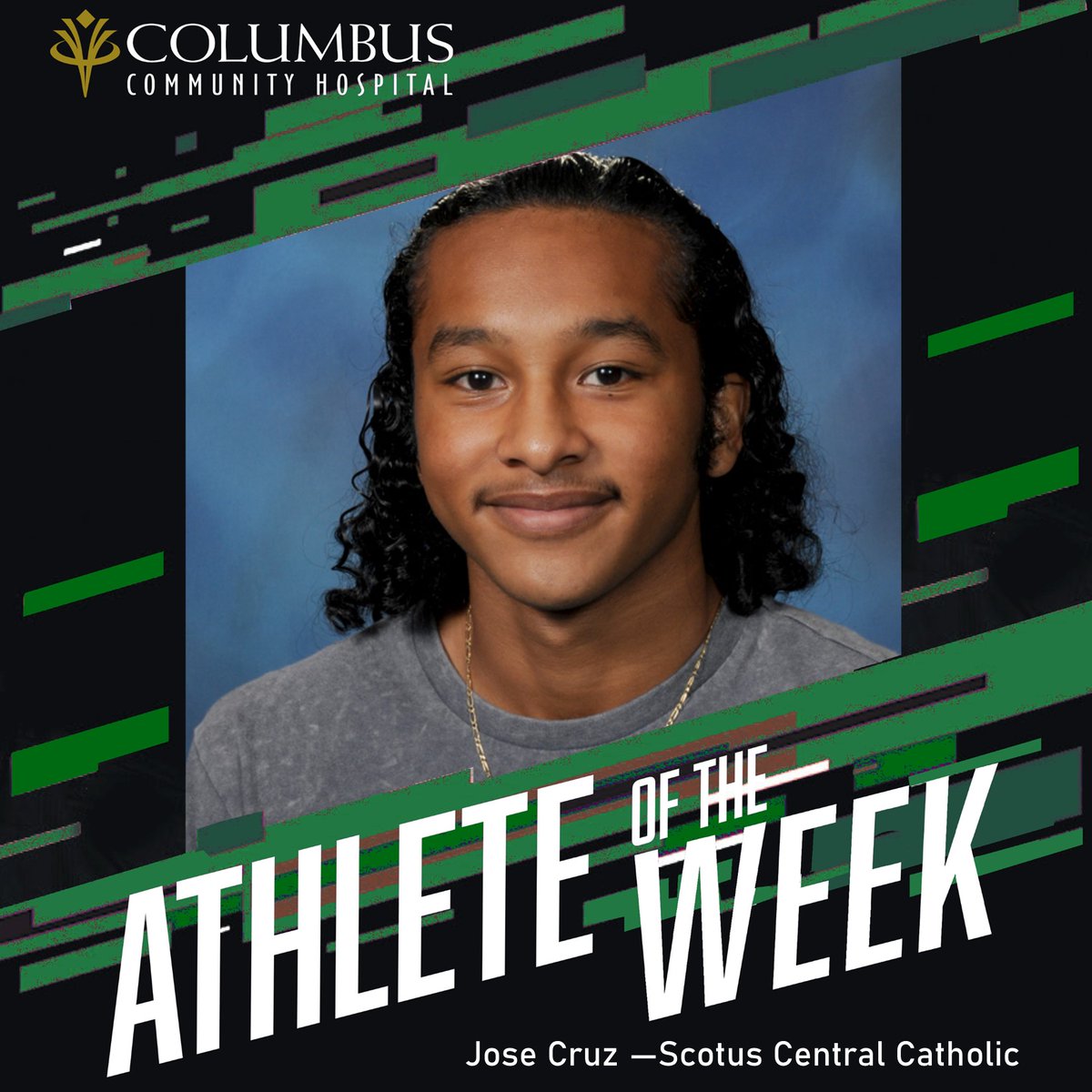 columbushosp's tweet photo. This week's #AthleteoftheWeek is Jose Cruz of the @ScotusCC boys' soccer team. He scored five goals in the 8-2 win over Madison. Two days later, he scored the winning goal to defeat Schuyler 2-1. Cruz had two goals and a pair of assists in the 8-0 win on Saturday. Congrats, Jose! https://t.co/LtDRV7XWDZ