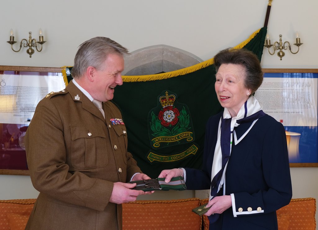 It is a most distinguished honour to announce that Her Royal Highness Princess Anne, The Princess Royal, has been appointed as the Colonel in Chief of the Intelligence Corps. Her Royal Highness was welcomed into the strong Corps family today at St James' Palace.
