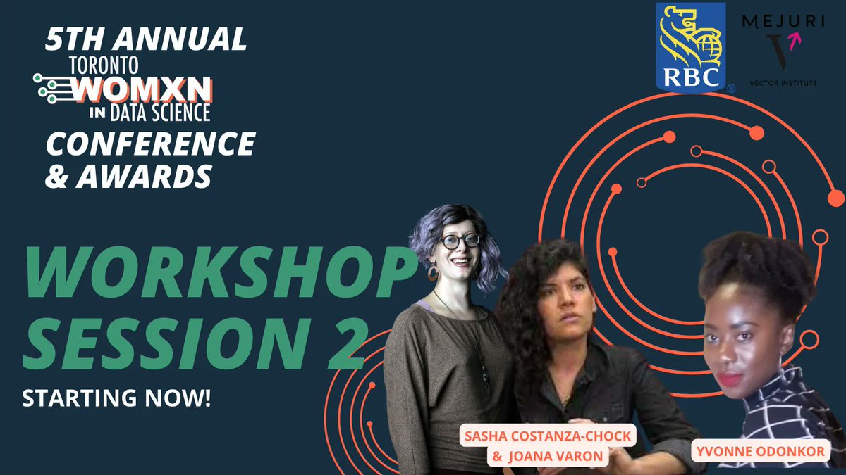 WomxnDSTO's tweet photo. HAPPENING NOW: Workshop Session #2 💻
Workshop 2a: @schock & @joana_varon - "Oracle for Transfeminist Technologies Workshop (w/Coding Rights)"
Workshop 2b: Yvonne Odonkor - "Career Development and Growth "
#TWDS2022 #transfemtech #careers https://t.co/xNKoOIDZfP