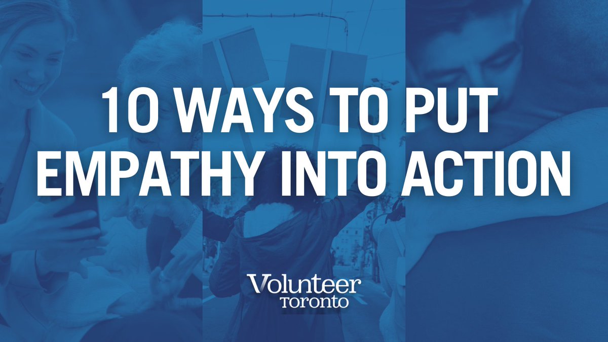 VolunteerTO's tweet photo. Volunteerism fosters caring communities in #Toronto.

Volunteers are empathetic, which can lead to the development of empathy in others.

💙🧡Volunteerism puts #EmpathyInAction. @VolunteerCanada
 
🔗This #NVW2022, learn 10 ways to put empathy into action: https://t.co/jqMbRAgxGN https://t.co/7H1GmMYAzV