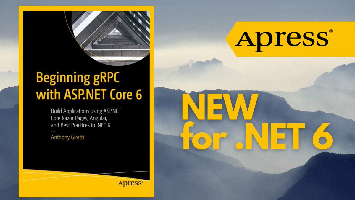 Want to learn how to develop ASP.NET Core APIs with gRPC?  <a href="/anthonygiretti/">Anthony Giretti 🇨🇦🇫🇷🇮🇹</a> teaches you how! Following a gRPC primer, you'll dive right in to learn how to use it to build high performance web applications amzn.to/3JGfh3O #Angular #gRPC #dotnet6