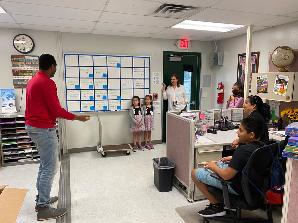 BrowardESOL's tweet photo. The future of @browardschools learned the difference between a translator and an interpreter. Also, the amazing services offered to families at the International Welcome Center. #takeyourchildtoworkday @mnelsas @HSaintval @Jan3tLo #BCPSProud https://t.co/DMgxjgMabb