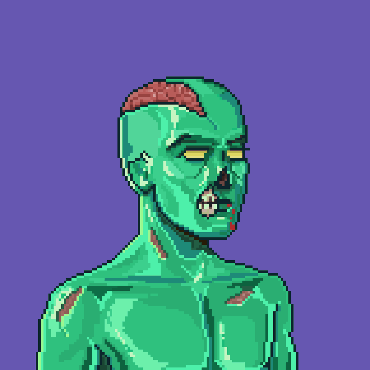 degenzgame's tweet photo. Zombie Degen... 
Looks rare, what do YOU think? 🧐👀 

#SolanaSummer #SolanaCommunity #SolanaNFTs https://t.co/a9bZ2vILeO