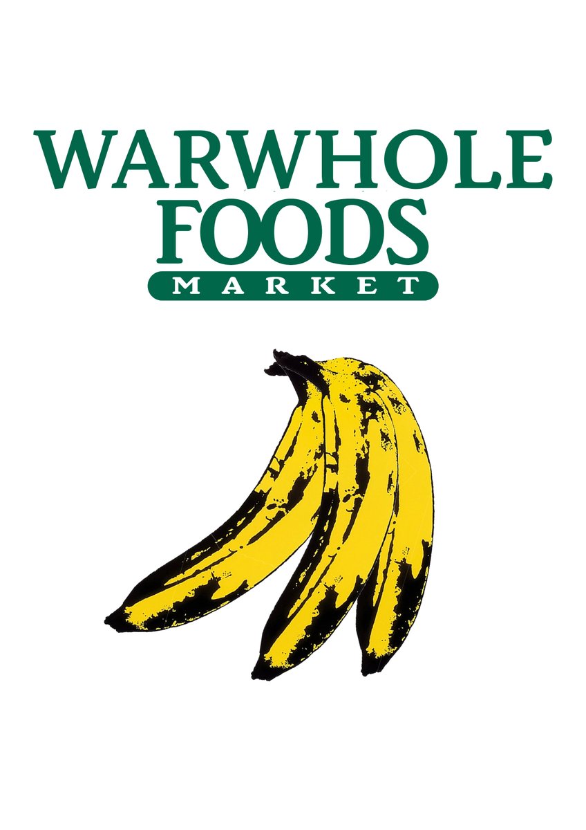 MaxZ3d's tweet photo. @OneMinuteBriefs 
WarWhole Foods.
One minute brief of the day:
create posters to advertise your #FavouriteArtists https://t.co/zSRzM7cIKq