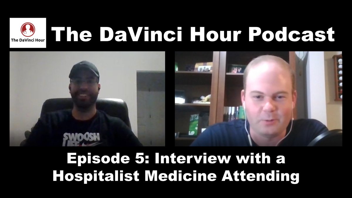 #TBThursday - Check out this episode of The DaVinci Hour Podcast where we interview an Hospitalist Medicine Attending: dviacademy.com/the-davinci-ho…

#Medicine #internalmedicine #hospitalist #MedEd #MedTwitter #medicineresidency