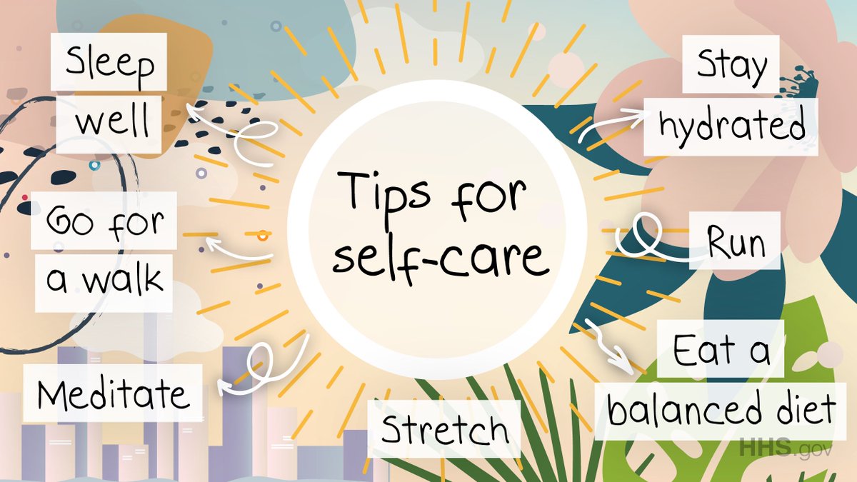 samhsagov's tweet photo. The pandemic has been challenging for everyone. Don’t forget to focus on self-care for your mental and physical health. Learn some ways to take care of yourself one small way each day from @CDCgov ➡️ https://t.co/U5DgubRFvj #StressAwarenessMonth https://t.co/j6KcWeDc2u