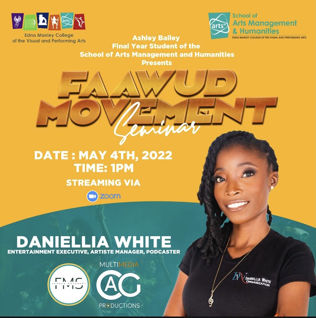 Daniellia_White's tweet photo. Join me at 𝗙𝗮𝗮𝘄𝘂𝗱 𝗠𝗼𝘃𝗲𝗺𝗲𝗻𝘁 𝗦𝗲𝗺𝗶𝗻𝗮𝗿 on May 4th! We’re talking about 𝙉𝙖𝙫𝙞𝙜𝙖𝙩𝙞𝙣𝙜 𝙩𝙝𝙚 𝙀𝙣𝙩𝙚𝙧𝙩𝙖𝙞𝙣𝙢𝙚𝙣𝙩 𝙎𝙘𝙚𝙣𝙚 𝙖𝙨 𝙖𝙣 𝘼𝙧𝙩𝙞𝙨𝙩𝙚 𝙈𝙖𝙣𝙖𝙜𝙚𝙧 𝙖𝙢𝙞𝙙𝙨𝙩 𝙩𝙝𝙚 𝙥𝙖𝙣𝙙𝙚𝙢𝙞𝙘.
#madeformore #faawudmovement #entertainmentexec https://t.co/L3Rm3Zk0hr