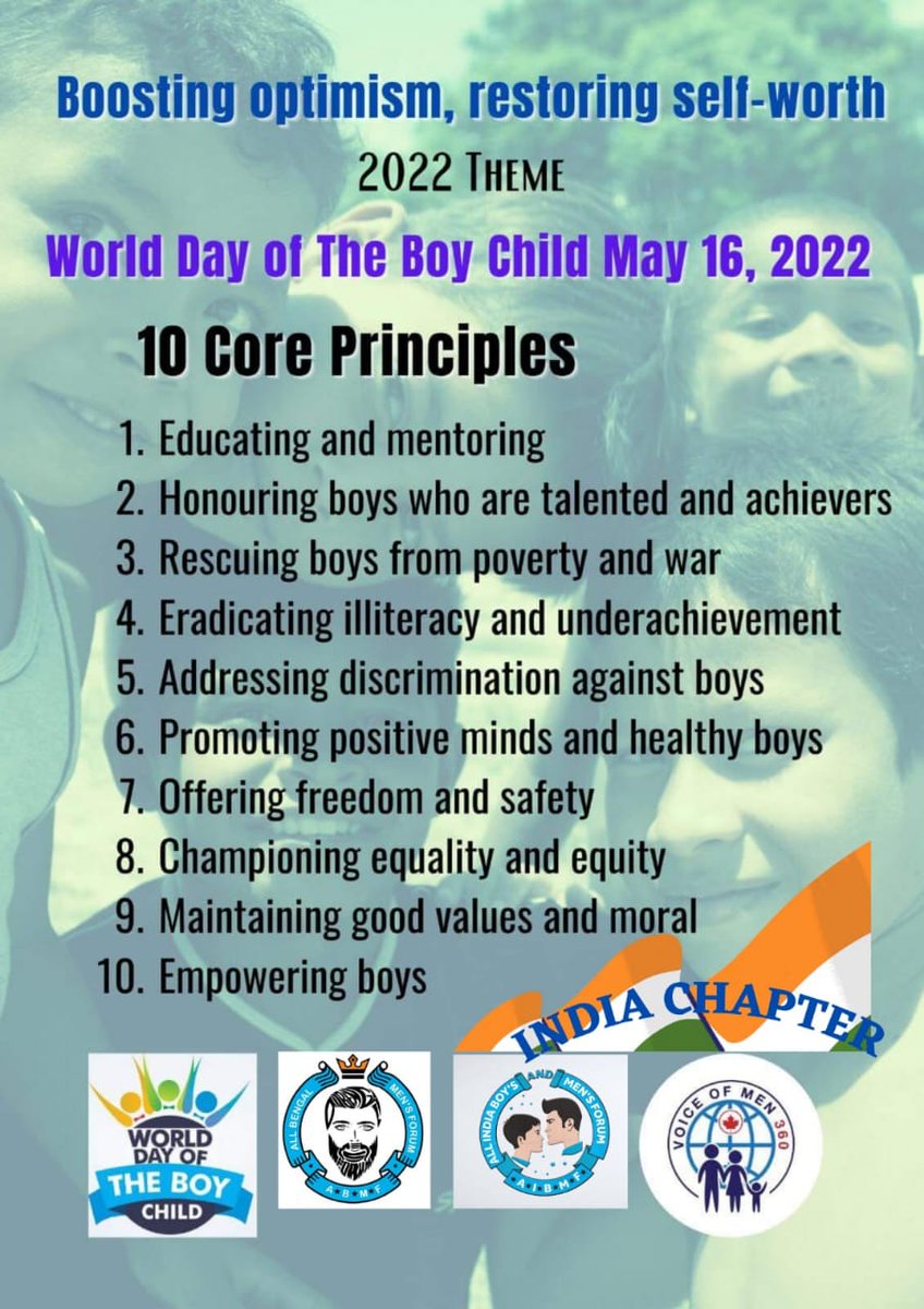 ABMF_TRUST's tweet photo. This Year's Theme for " World Day of The Boy Child " is " Boosting Optimism , Restoring Self-Worth ." We #ABMF &amp; #AIBMF are #Celebrating &amp;  Fighting for The Boy Child. Let's Love and Protect them and let them know that they are #Equally Important as Girls in This Society. https://t.co/MjG173oT2l