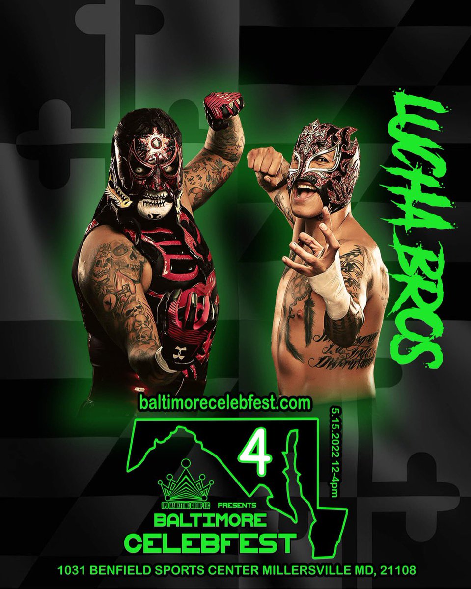 Tag teams??? You wanna talk about decorated tag teams?? 
These teams have won OVER 20 🌎 Tag Team Championships!!

Meet them in 17 days!!

baltimorecelebfest dot com