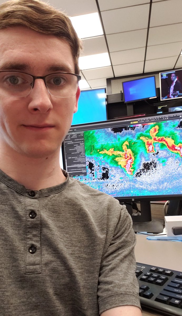 BMuscha's tweet image. They say you will always remember your first.

Last night, I got to issue my first severe thunderstorm warnings of my NWS career! I then proceeded to continue watching radar and issuing warnings until 2 AM last night! 😁