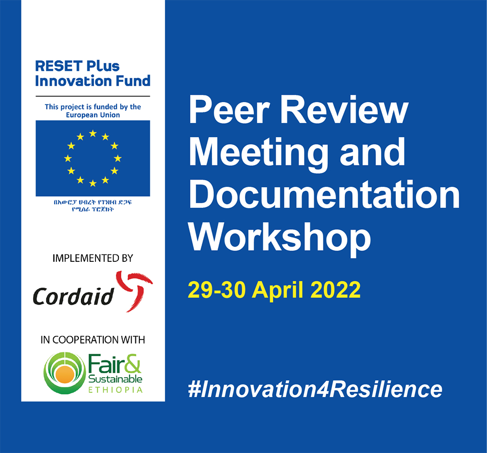 Implementing and co-implementing partners of all 13 resilience innovation projects of the RESET Plus Innovation Fund will come together for an exciting two-day event. It will be a participatory and interactive one.
#Innovation4Resilience @EthiopiaEU <a href="/Cordaid/">Cordaid</a> <a href="/FandSEthiopia/">Fair & Sustainable Ethiopia</a>