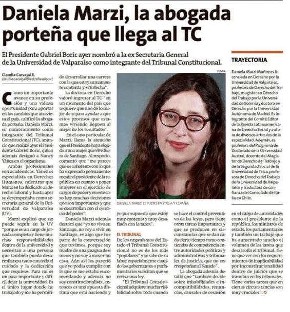 Agradezco todo el cariño expresado. Espero estar a la altura de las circunstancias. Siempre con vista al Pacífico.