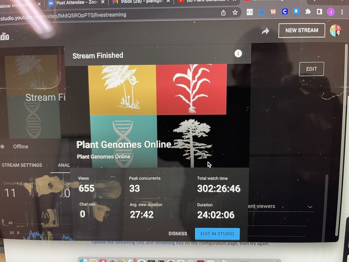 24 hours of <a href="/PlantGenoOnline/">Plant Genomes Online</a> !
(View from the YouTube livestream)