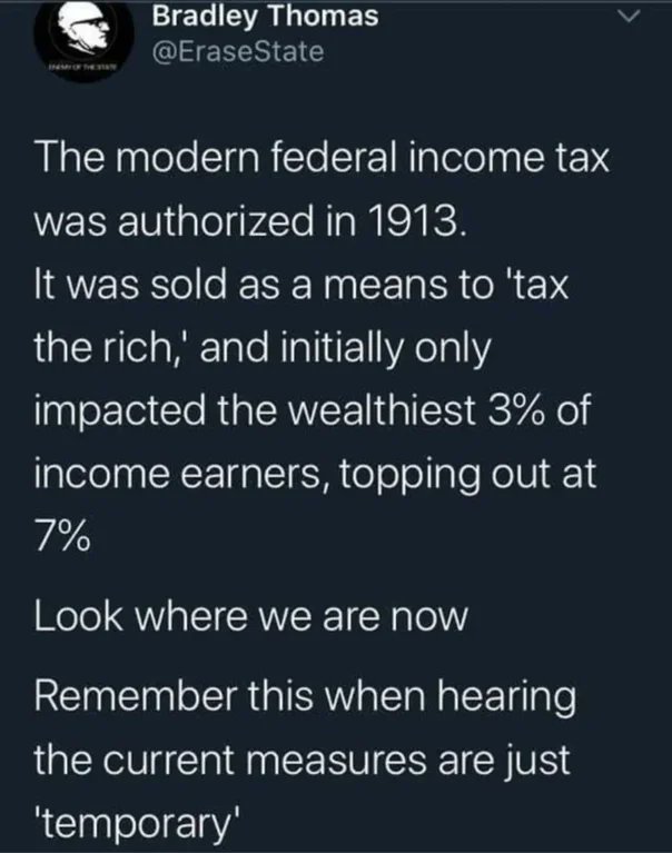 Lukewearechange's tweet photo. Nothing is temporary with government programs!!! https://t.co/9ilZJKxoU0