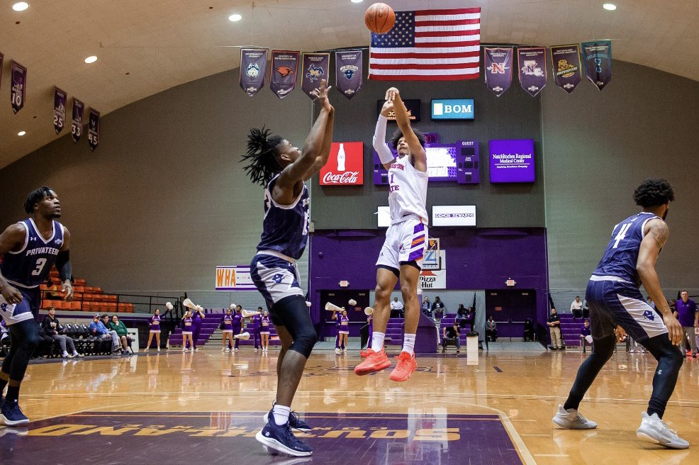ShaunnRiley's tweet photo. I would like to thank the coaches and the staff at Northwestern State for giving me the opportunity to play D1 basketball while getting a good education. I will forever cherish the moments I had with this team. With that being said I am entering the transfer portal. https://t.co/hbHlnIYWvv
