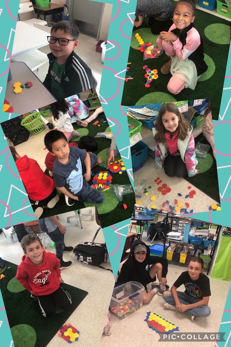 <a href="/AmatoCBE/">Ms. Amato</a> class along with their 4th buddies creating art with pattern block. <a href="/npaley_CBE/">ᑎᗩᑎᑕƳ ᑭᗩᒪᗴƳ</a> <a href="/ClaraBartonElem/">Clara Barton Elem</a>