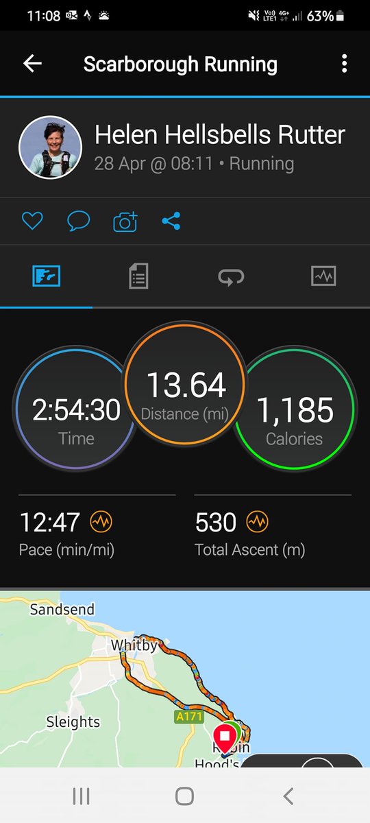 HELLSBELLS_DFYB's tweet photo. half marathon distance today on the @ClevelandWayNT and #CinderTrack. 🫀🫁🧠 were all up for it, but the legs struggled. Got a flapjack from a cake stall at Hawsker and managed to increase the pace for the last 3 miles. @TrailRunningMag #trailrunner #parkrun #headrunner https://t.co/zP7qwbx6pN