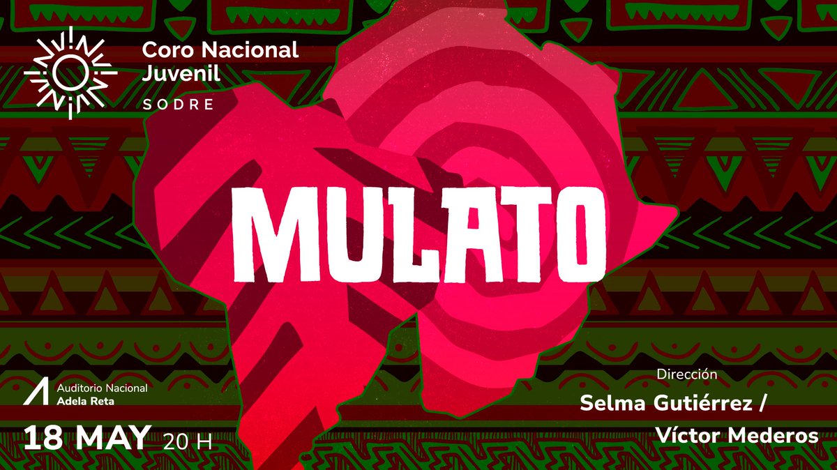 El Coro Nacional Juvenil se sumerge en la influencia de la música africana, en Latinoamérica,  forjada a través de los siglos.
18 de mayo, 20 horas, en el Auditorio Nacional del Sodre
#SomosSodre #CoroJuvenilSodre