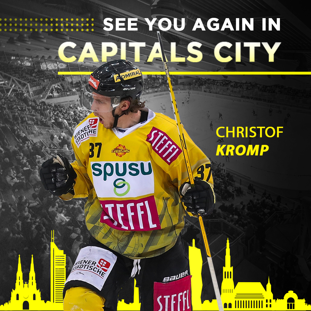 viennacapitals's tweet photo. Auch nächste Saison in der Hauptstadt! 💯💛🖤

9⃣6⃣ Niki Hartl
7⃣7⃣ Matt Bradley
4⃣2⃣ Alex Wall
3⃣7⃣ Christof Kromp

🗞 |  https://t.co/vZihbaMGB3

#VIC | #CapitalsCity https://t.co/DqVcNnrjEP