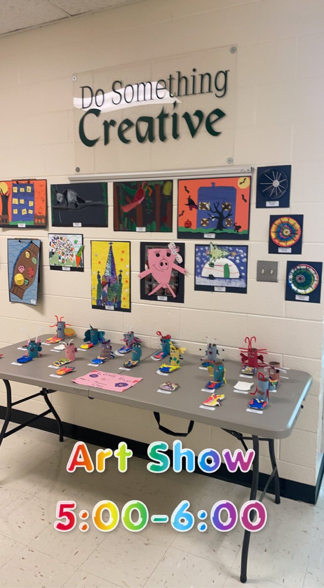 Come out and see the AMAZING art talent we have at Hal Henard! 🎨🖌Drop in anytime between          5:00-6:00 pm. <a href="/HalHenard/">Hal Henard School</a> <a href="/GreeneSun/">The Greeneville Sun</a> <a href="/GreenevilleCity/">GCS</a>