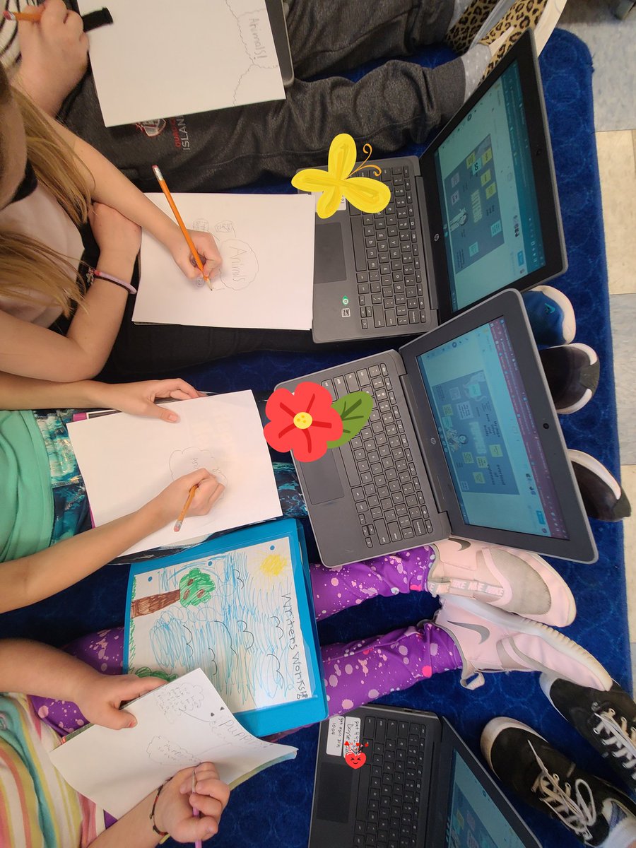 JenniferODrisc9's tweet photo. Starting a new writing unit is always exciting.  @BAcacemy Third graders were buzzing with ideas they shared on a collaborative jamboard. Then they got to work planting seeds and expanding on ideas for their own poetry. @CBVRCE_NS @drobson19 https://t.co/TCJS4Y5FTa