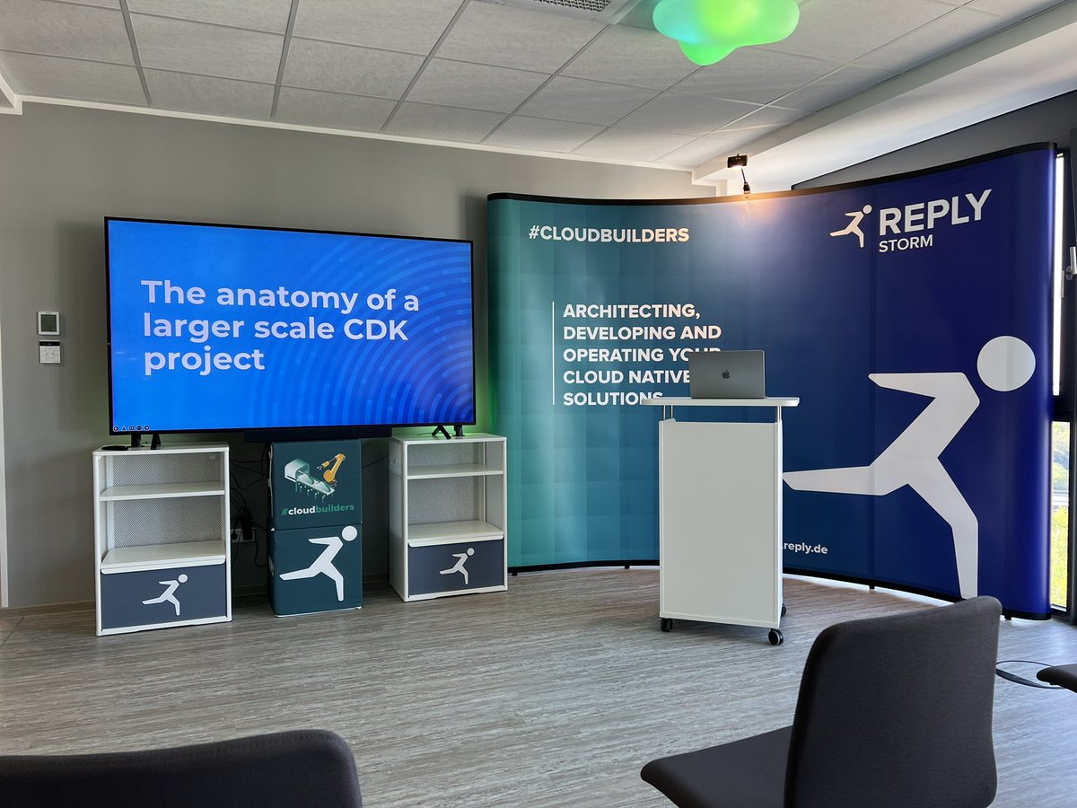 Finally back again! <a href="/AWS_UG_Do/">AWS User Group Dortmund</a> Meetup! <a href="/HenningTeek/">Henning Teek</a> is talking about #AWS #CDK at <a href="/StormReply/">Storm Reply</a> 

Thanks <a href="/bombadil_tom/">NN</a> @Seiler_IT