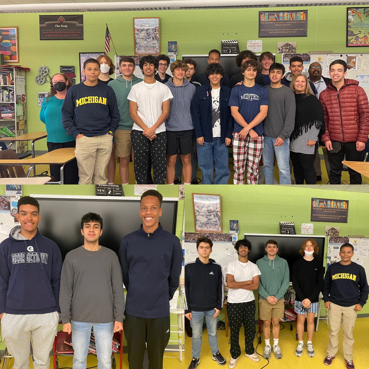 yhsmsan's tweet photo. Congratulations &amp; thank you to our seniors! We also elected our officers for 22-23: Bishwash Prasai - President, Dean Campos - Vice-President, &amp; Moses Boyd, Secretary. @yhsenglish @YorktownOEE @AnneStewart23 @YorktownSentry @Principal_YHS @YorktownAPs https://t.co/RZgItxzORW
