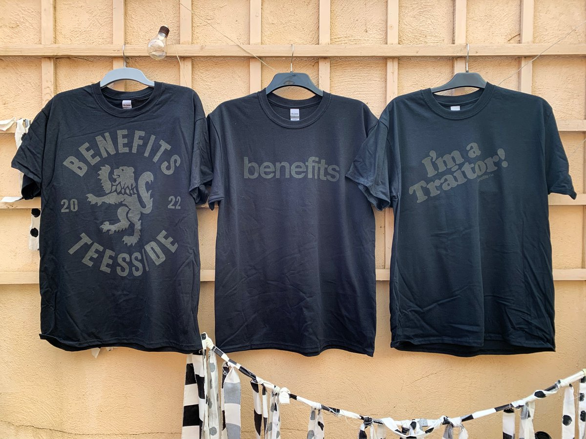 I've added the tour tees to the merch shop if you want a lovely bit of summer style before you buy a ticket for our November tour tomorrow... NB there's not much left, I'll restock in all sizes as soon as I can afford it, don't panic. Tenner each!

MERCH benefitstheband.bandcamp.com/merch