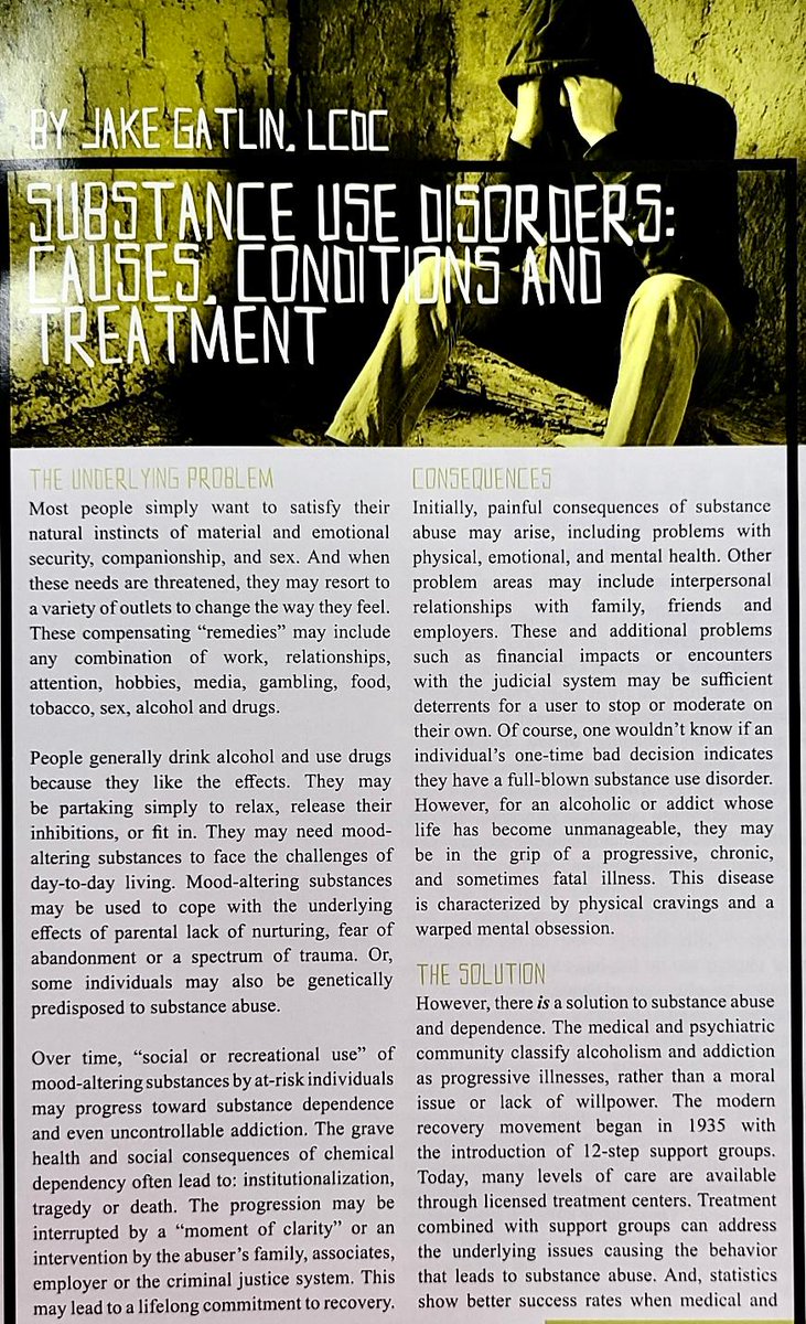 SecondChanceATX's tweet photo. Substance use and tereatment written by a licensed counselor at First Step to Recovery, a preferred partner to our houses.

#SoberlivingATX #mentalhealthmatters #newmindnewlife #SecondchancesATX #Recoveryaustin https://t.co/tjgVilKjet