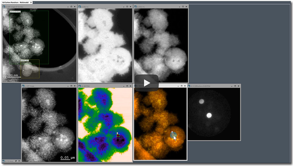 GatanMicroscopy's tweet photo. Watch this demo of multimodal spectrum image data analysis using GIF Continuum K3 with Stela and DigitalMicrograph. CountedEELS, energy-filtered 4D STEM, elemental mapping, virtual apertures, and PCA all in a single experiment. https://t.co/BjYyrXETqb
#EELS #DECTRISinside #EELS https://t.co/Cu8hx7vhCV