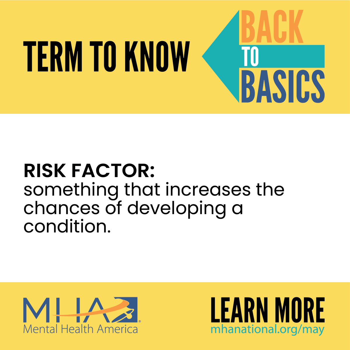 Mental Health America’s 2022 Mental Health Month toolkit provides free resources to learn more: mhanational.org/may
#BackToMHBasics
#MentalHealthMonth
#MHM2022
