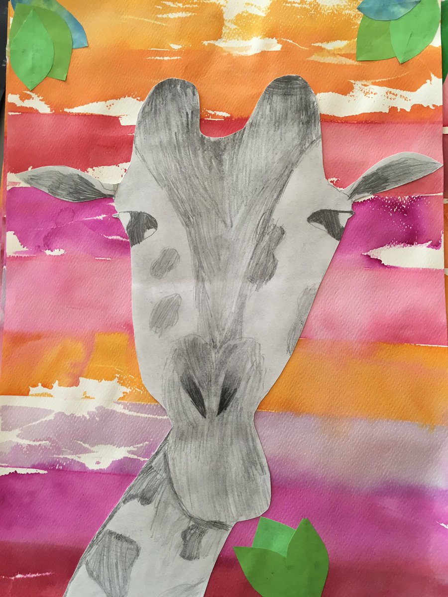 NotreDame_ART's tweet photo. #Prep #Year4 Amazing giraffes Year 4 ✏️🦒🦒🦒 https://t.co/R39qCZA4q7