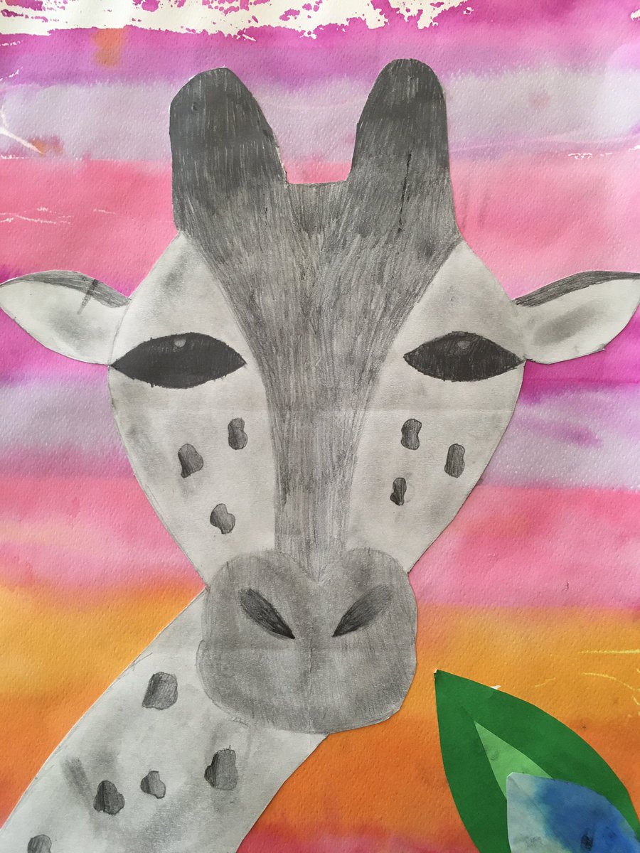 NotreDame_ART's tweet photo. #Prep #Year4 Amazing giraffes Year 4 ✏️🦒🦒🦒 https://t.co/R39qCZA4q7
