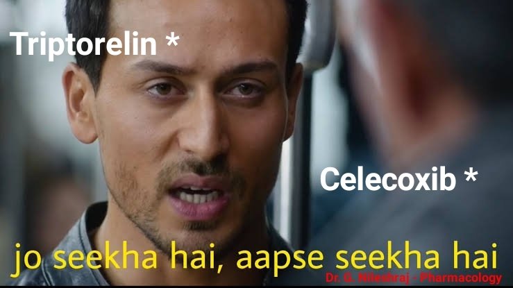 NiluRockzz's tweet photo. Triptorelin:
* For advanced prostate cancer
Adr:
* MI and death risk (like Celecoxib)
#drnileshraj #INICET #ForeignMedicalGraduates #NEET #pharmacology #DocTutorials #mbbs #doctorslife #NSAIDs #triptorelin #Celecoxib #myocardialinfarction #death #hyperglycemia #prostatecancer https://t.co/yXGjchZizt