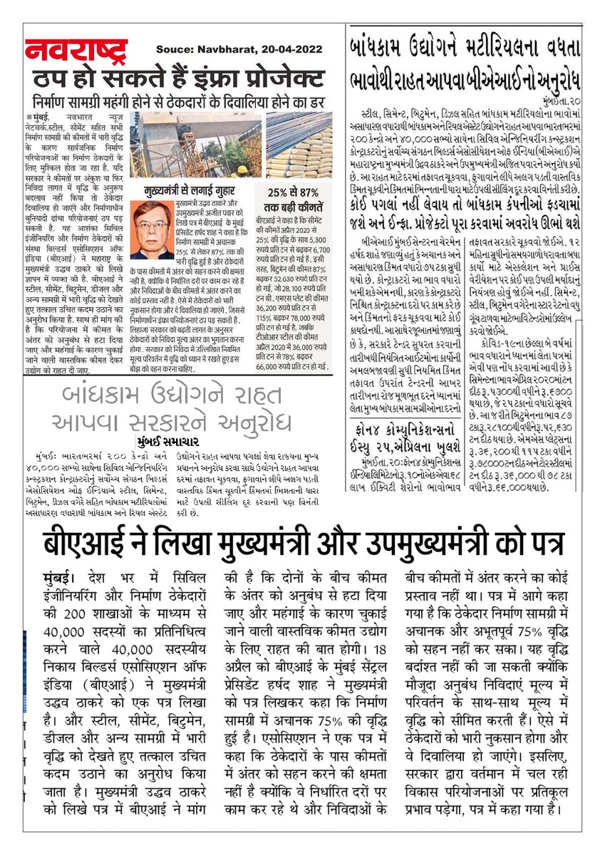 Builders' Association of India, Mumbai Centre tweet media