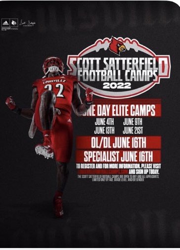 IsaiahHare335's tweet photo. Thank you @UofLFootball for the camp invite. Looking forward to competing in June!                      @Aspirationsgym @CoachJBrandon @pete_nochta13 @BE_Chargers https://t.co/UJjpL3fUup