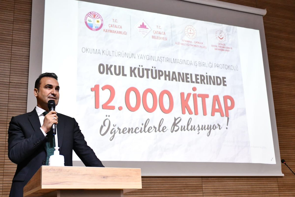 Kaymakamlığımız ve Belediyemiz ile yaptığımız iş birliği protokolüyle, okul kütüphanelerimize 12 Bin #kitap desteği sunduk.
Kaymakamımız Sn.<a href="/erdoganermis/">Erdoğan Turan Ermiş</a> ve Belediye Başkanımız Sn.<a href="/uner_mesut/">Mesut Üner</a> eğitim camiamız adına teşekkür ederiz.
#Birlikteçatalcayız <a href="/memleventyazici/">Levent Yazıcı</a> <a href="/tcmeb/">Millî Eğitim Bakanlığı</a>